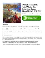 [PDF] Download The Art of Magic: The Gathering - Ixalan Ebook | READ ONLINE