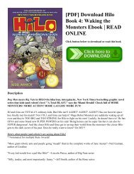 [PDF] Download Hilo Book 4 Waking the Monsters Ebook READ ONLINE