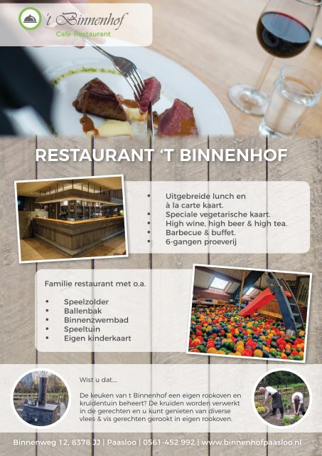 Restaurants Weerribben Wieden Magazine