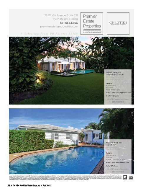 April 2018 Palm Beach Real Estate Guide