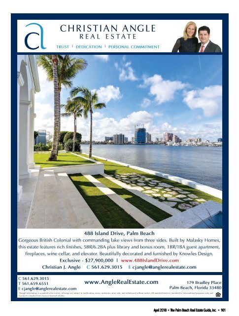 April 2018 Palm Beach Real Estate Guide