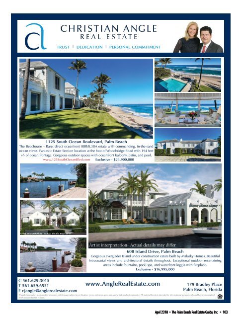 April 2018 Palm Beach Real Estate Guide