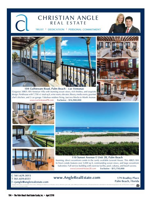 April 2018 Palm Beach Real Estate Guide