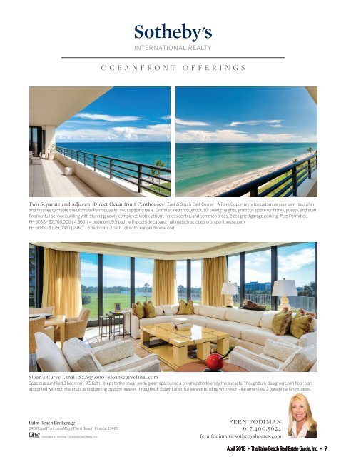 April 2018 Palm Beach Real Estate Guide