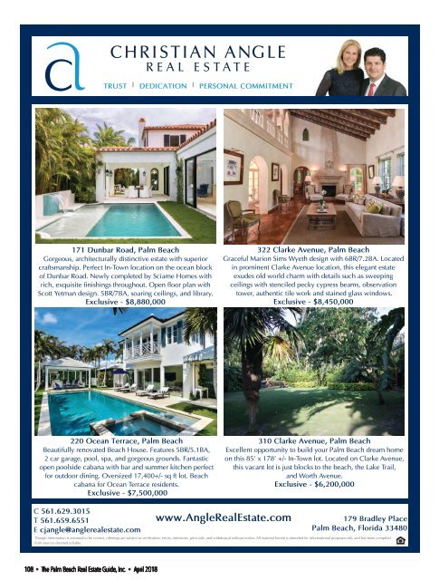 April 2018 Palm Beach Real Estate Guide