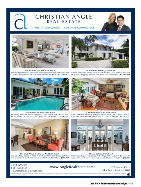 April 2018 Palm Beach Real Estate Guide