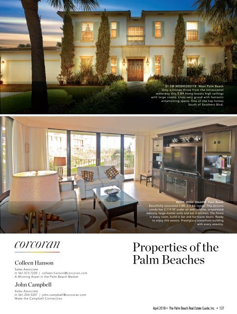 April 2018 Palm Beach Real Estate Guide