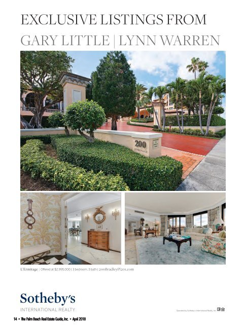 April 2018 Palm Beach Real Estate Guide