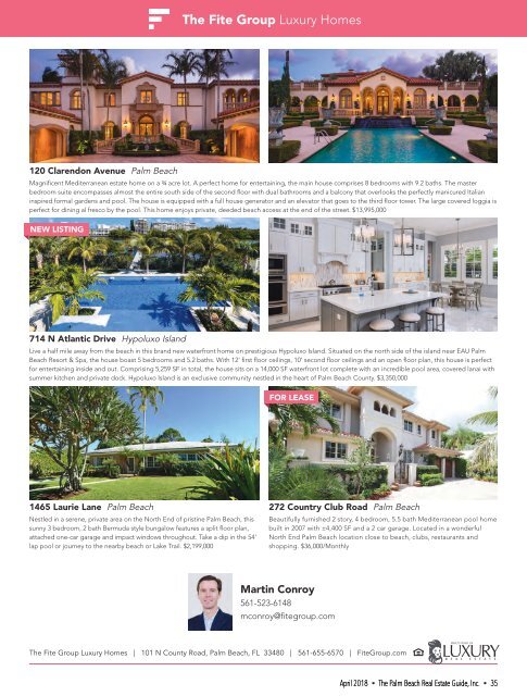 April 2018 Palm Beach Real Estate Guide