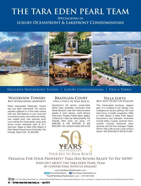 April 2018 Palm Beach Real Estate Guide