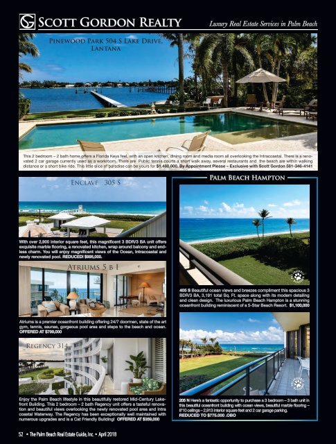 April 2018 Palm Beach Real Estate Guide