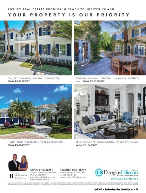 April 2018 Palm Beach Real Estate Guide