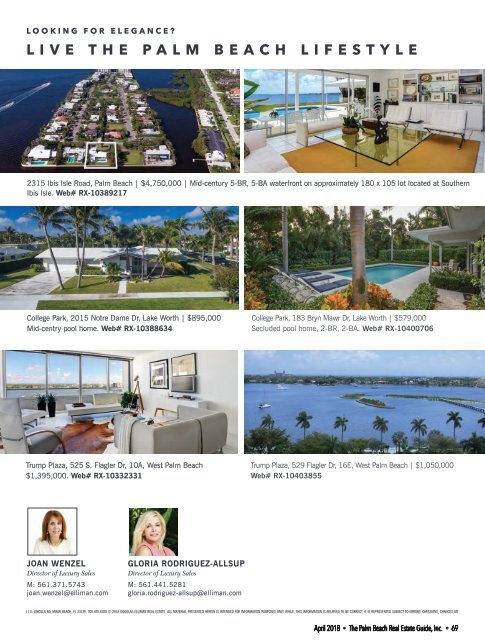 April 2018 Palm Beach Real Estate Guide