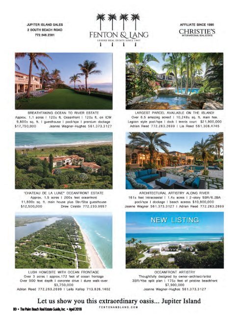 April 2018 Palm Beach Real Estate Guide