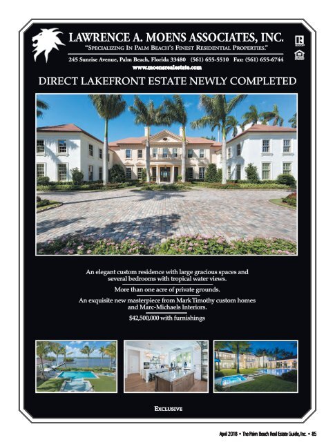 April 2018 Palm Beach Real Estate Guide