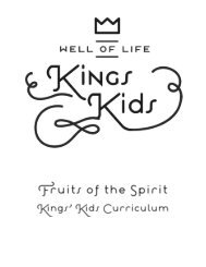 Kings Kids Curriculum - Fruit Of The Spirit