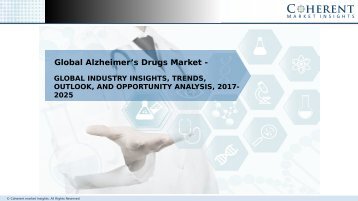 Alzheimer’s Drugs Market Globally Expected to Drive Growth through 2025