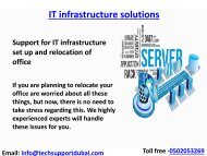 Get the Best  IT infrastructure solutions in Dubai'' Dial - 0502053269''