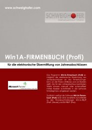 Win1A-FIRMENBUCH (Profi) - SCHWEIGHOFER Manager
