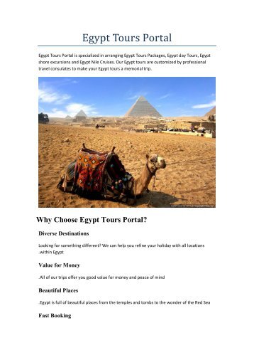 Egypt Tours Portal