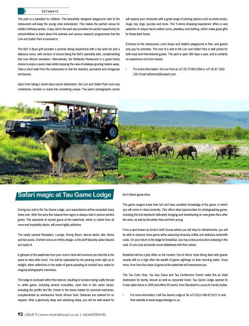 Mzanzitravel Magazine - Issue 9