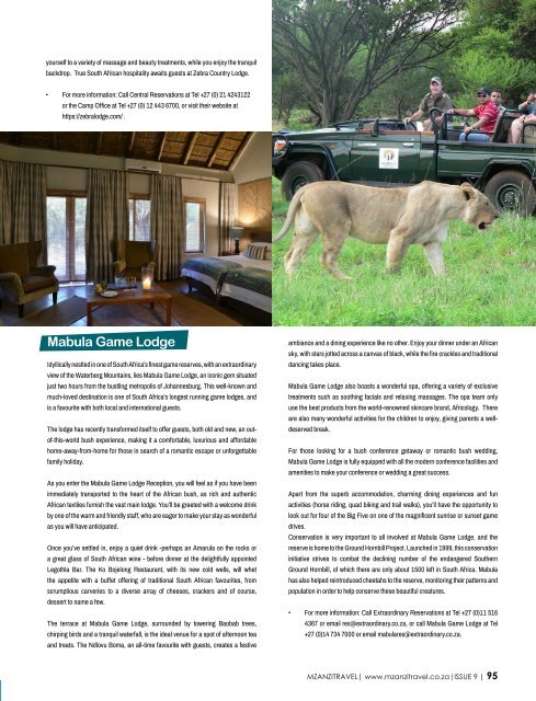 Mzanzitravel Magazine - Issue 9