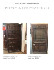 Antique Doors -Pittet Architecturals