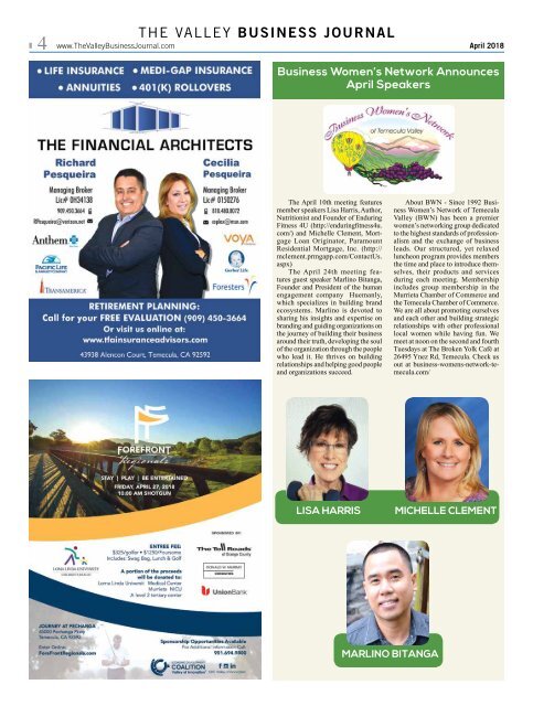 The Valley Business Journal April 18