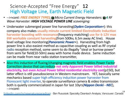 Zapomenuté Metody Výroby Energie, Které Jsou Čisté a Nízkou Cenu, Která má Potenciál, že Svět se Mění.  Less Known, Clean, Low Cost, Abundant Energy & Related Technologies That Will Change the World.