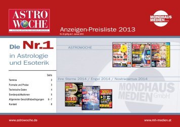 Astro-Preisliste 2012 - Wunderweib