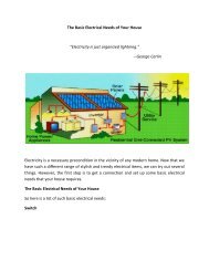 The Basic Electrical Needs of Your House