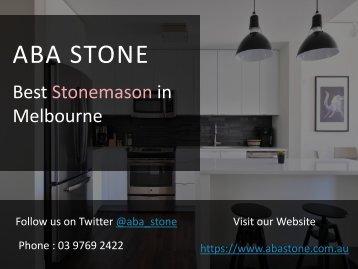 Reconstituted Stone Benchtops in Melbourne - ABA Stone