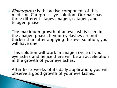 Careprost Eye Drops enhances your Eyelash’s Length Easily