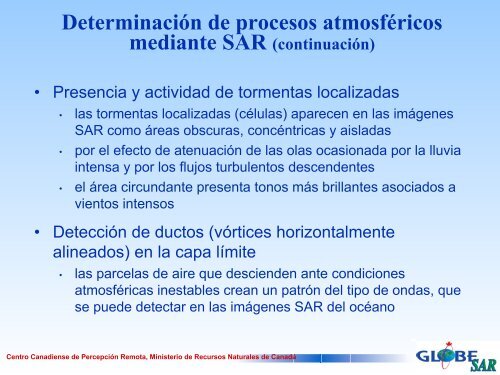 Imágenes SAR del océano y aplicaciones - GeoGratis