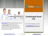 Cardiologist Database | Cardiologists Mailing List | Email Database