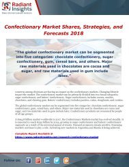 Confectionary Market Shares, Strategies,and Forecasts 2018