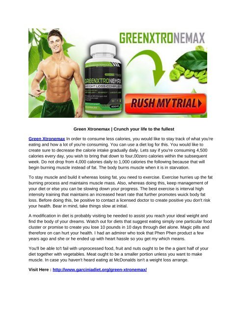 Green Xtronemax | Crunch your life to the fullest