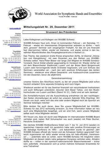 NewsletterCH-29-definitiv.pdf - WASBE-Schweiz