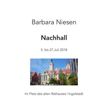 Katalog Nachhall Druckbogen