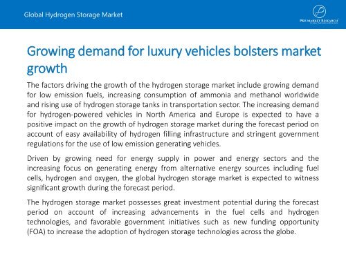 Global Hydrogen Storage Market