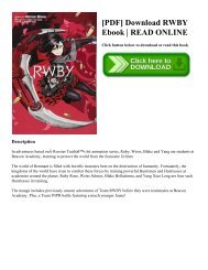 [PDF] Download RWBY Ebook | READ ONLINE