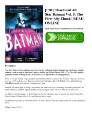[PDF] Download All Star Batman Vol. 3: The First Ally Ebook | READ ONLINE
