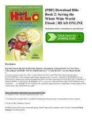 [PDF] Download Hilo Book 2: Saving the Whole Wide World Ebook | READ ONLINE