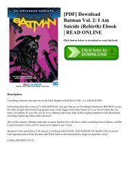 [PDF] Download Batman Vol. 2: I Am Suicide (Rebirth) Ebook | READ ONLINE