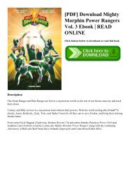 [PDF] Download Mighty Morphin Power Rangers Vol. 3 Ebook | READ ONLINE