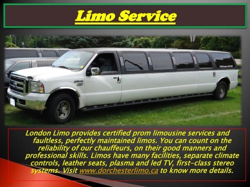 Prom Limousine Services in Kitchener Ontario