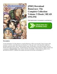 [PDF] Download Runaways: The Complete Collection Volume 3 Ebook | READ ONLINE