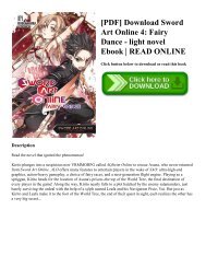 [PDF] Download Sword Art Online 4: Fairy Dance - light novel Ebook | READ ONLINE