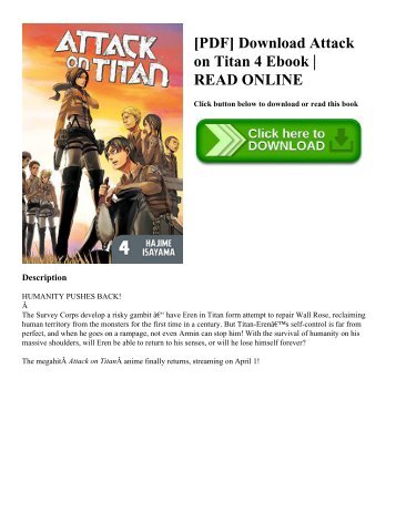 [PDF] Download Attack on Titan 4 Ebook | READ ONLINE