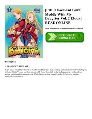 [PDF] Download Don't Meddle With My Daughter Vol. 2 Ebook READ ONLINE